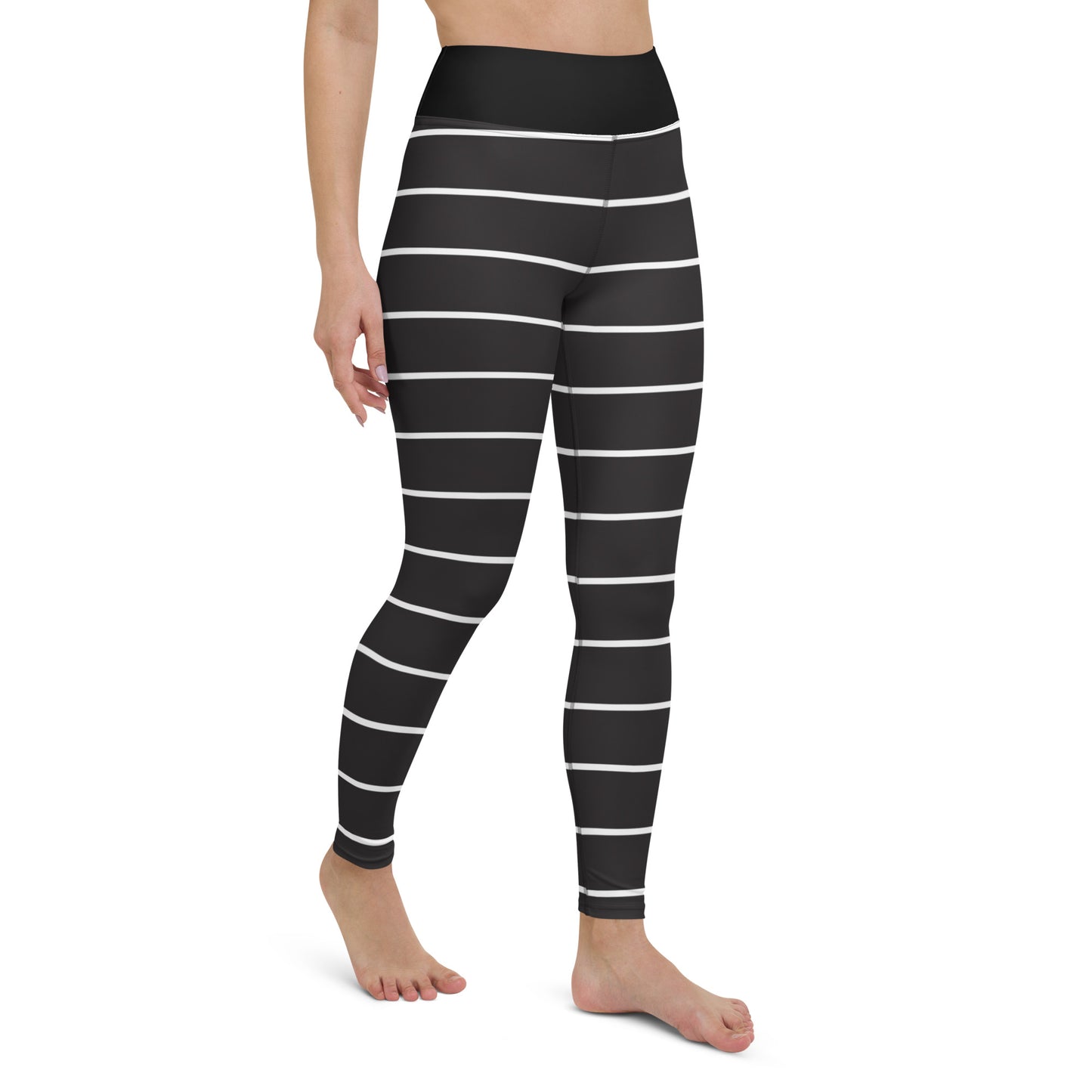 Black Stripes - Inspired By Taylor Swift - Sustainably Made Yoga Leggings