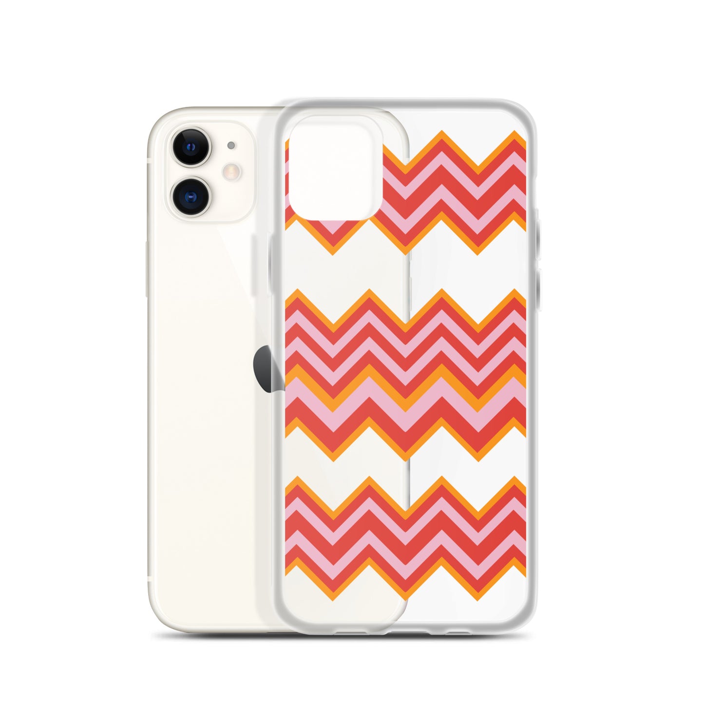 Retro Zigzag - Inspired By Taylor Swift - Sustainably Made Clear Case for iPhone®