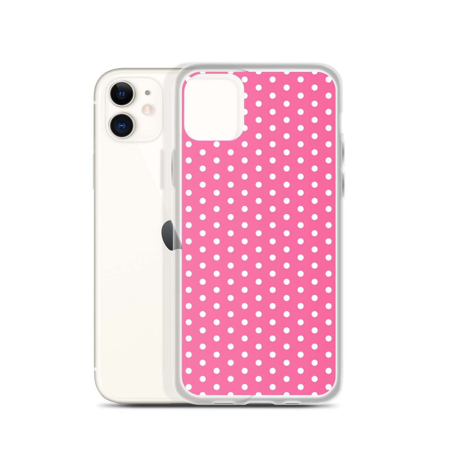 Pink Polkadot - Inspired By Harry Styles - Sustainably Made Clear Case for iPhone®