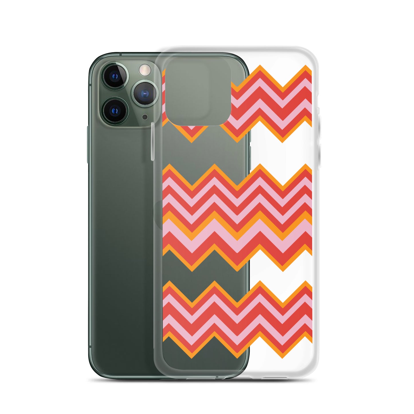 Retro Zigzag - Inspired By Taylor Swift - Sustainably Made Clear Case for iPhone®