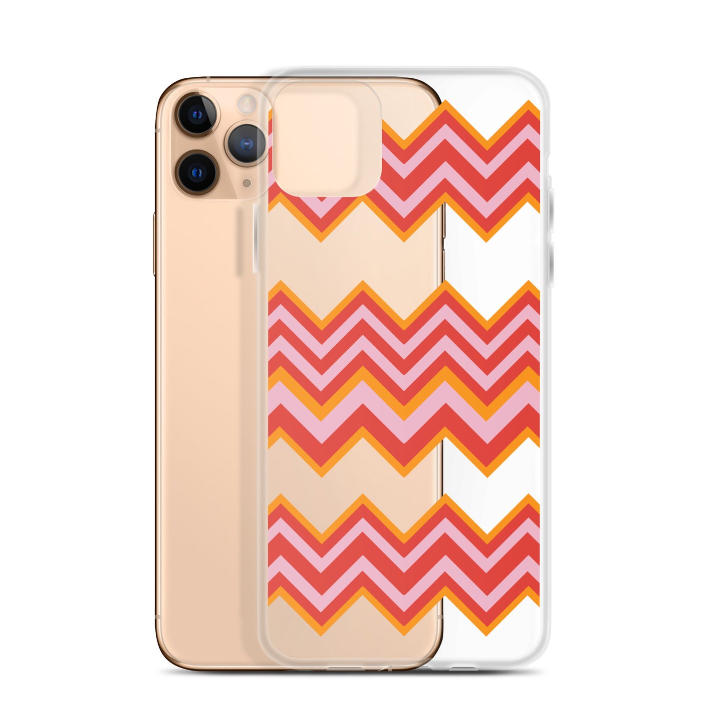 Retro Zigzag - Inspired By Taylor Swift - Sustainably Made Clear Case for iPhone®