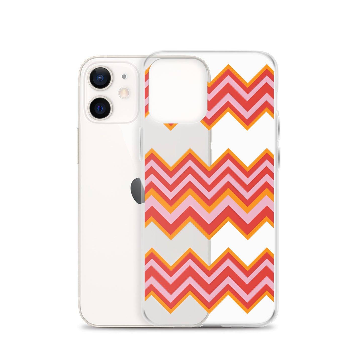 Retro Zigzag - Inspired By Taylor Swift - Sustainably Made Clear Case for iPhone®