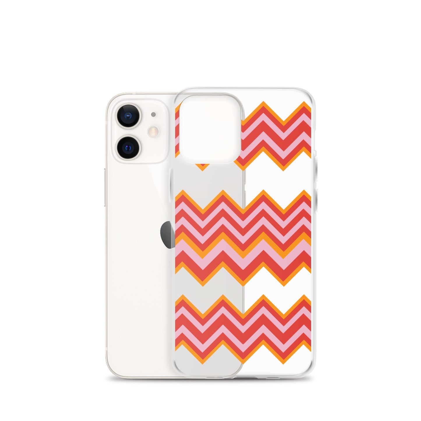 Retro Zigzag - Inspired By Taylor Swift - Sustainably Made Clear Case for iPhone®