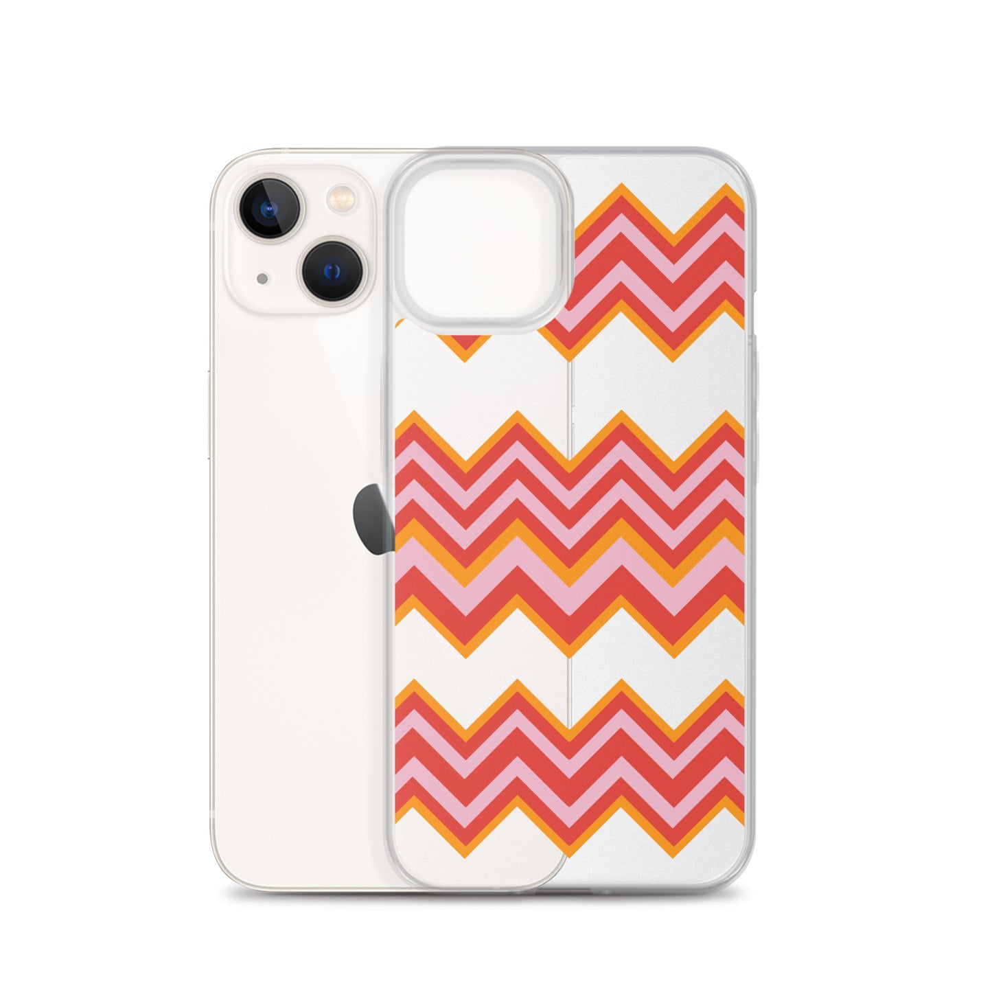Retro Zigzag - Inspired By Taylor Swift - Sustainably Made Clear Case for iPhone®