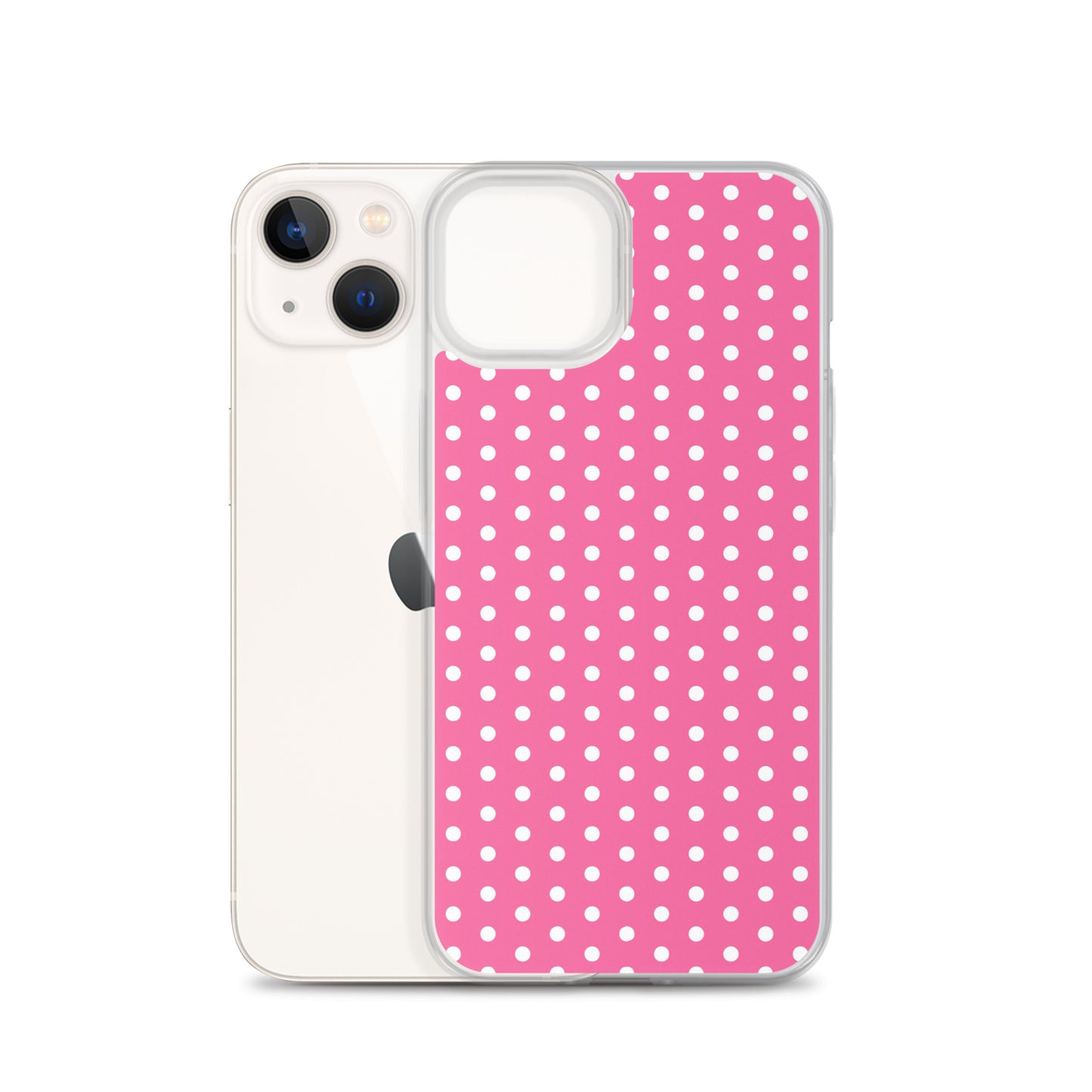 Pink Polkadot - Inspired By Harry Styles - Sustainably Made Clear Case for iPhone®
