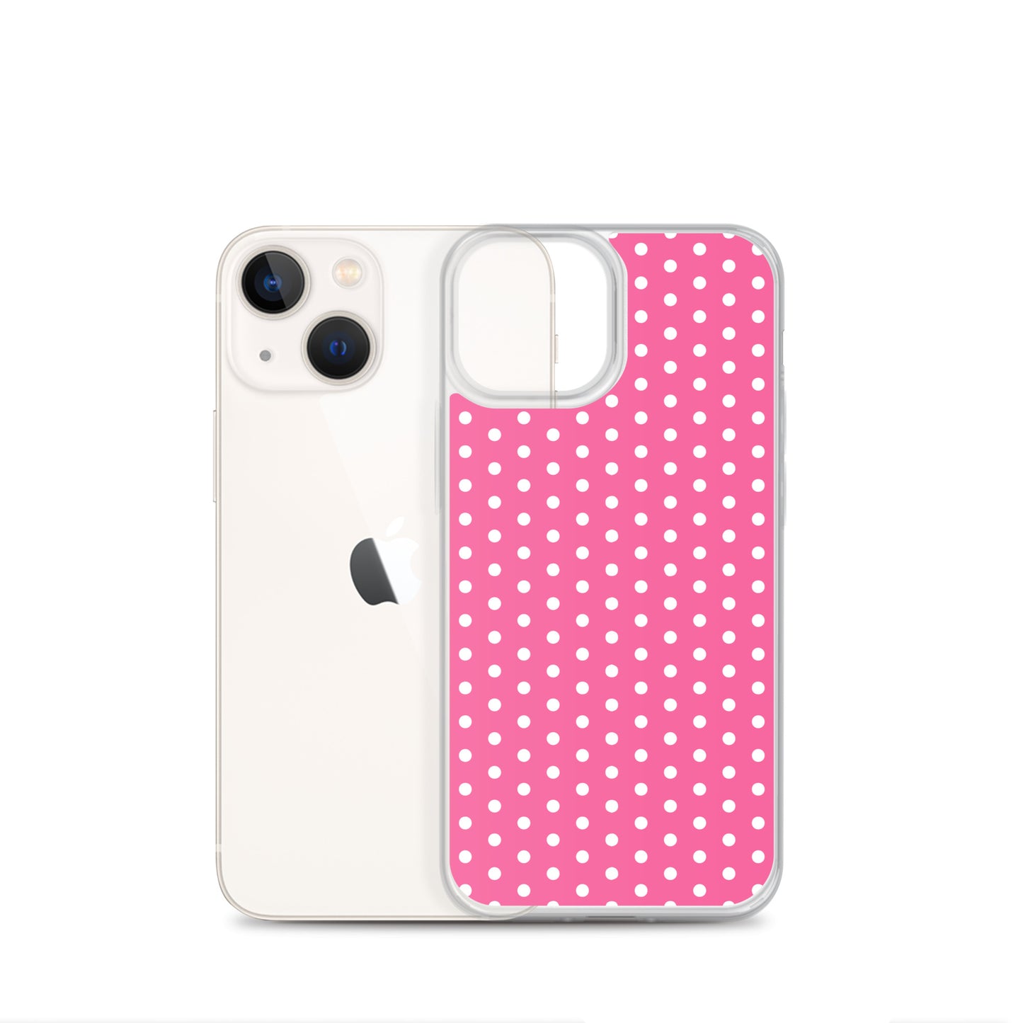 Pink Polkadot - Inspired By Harry Styles - Sustainably Made Clear Case for iPhone®
