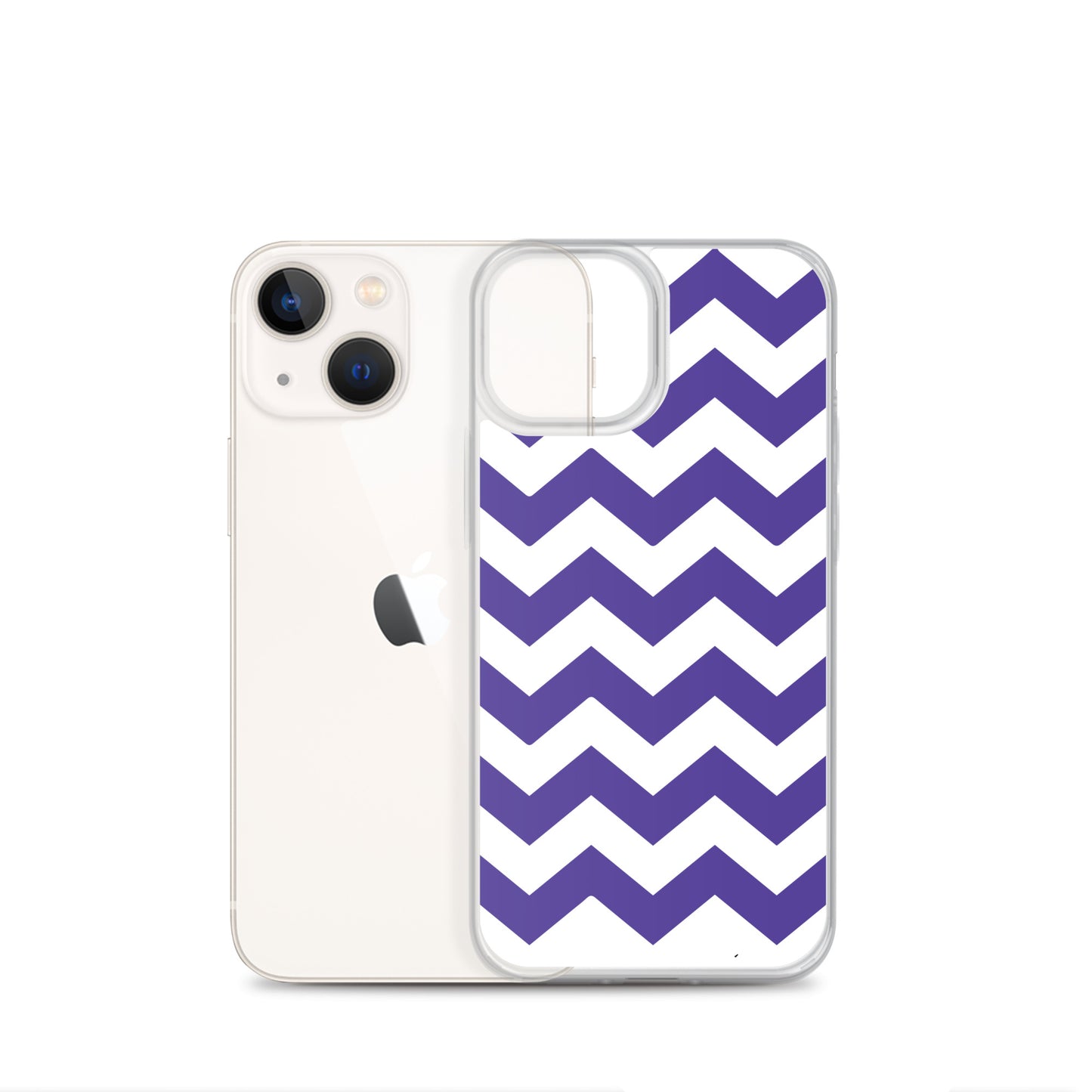 Blue Zigzag - Inspired By Harry Styles - Sustainably Made Clear Case for iPhone®