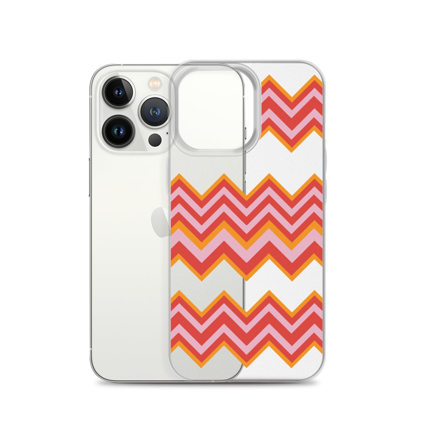 Retro Zigzag - Inspired By Taylor Swift - Sustainably Made Clear Case for iPhone®
