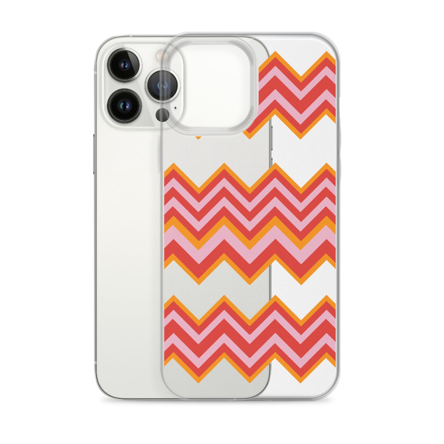 Retro Zigzag - Inspired By Taylor Swift - Sustainably Made Clear Case for iPhone®