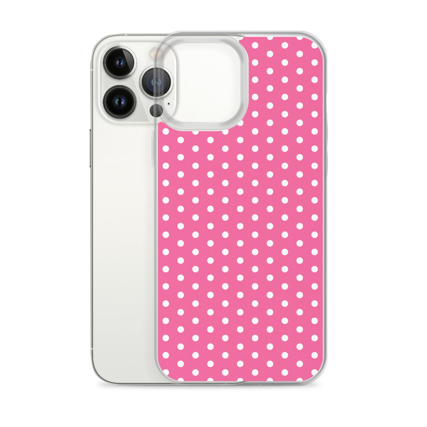 Pink Polkadot - Inspired By Harry Styles - Sustainably Made Clear Case for iPhone®