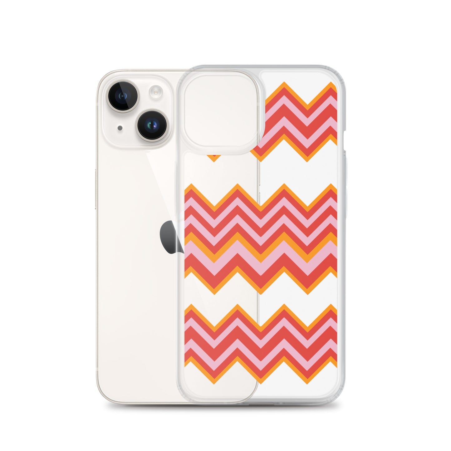 Retro Zigzag - Inspired By Taylor Swift - Sustainably Made Clear Case for iPhone®