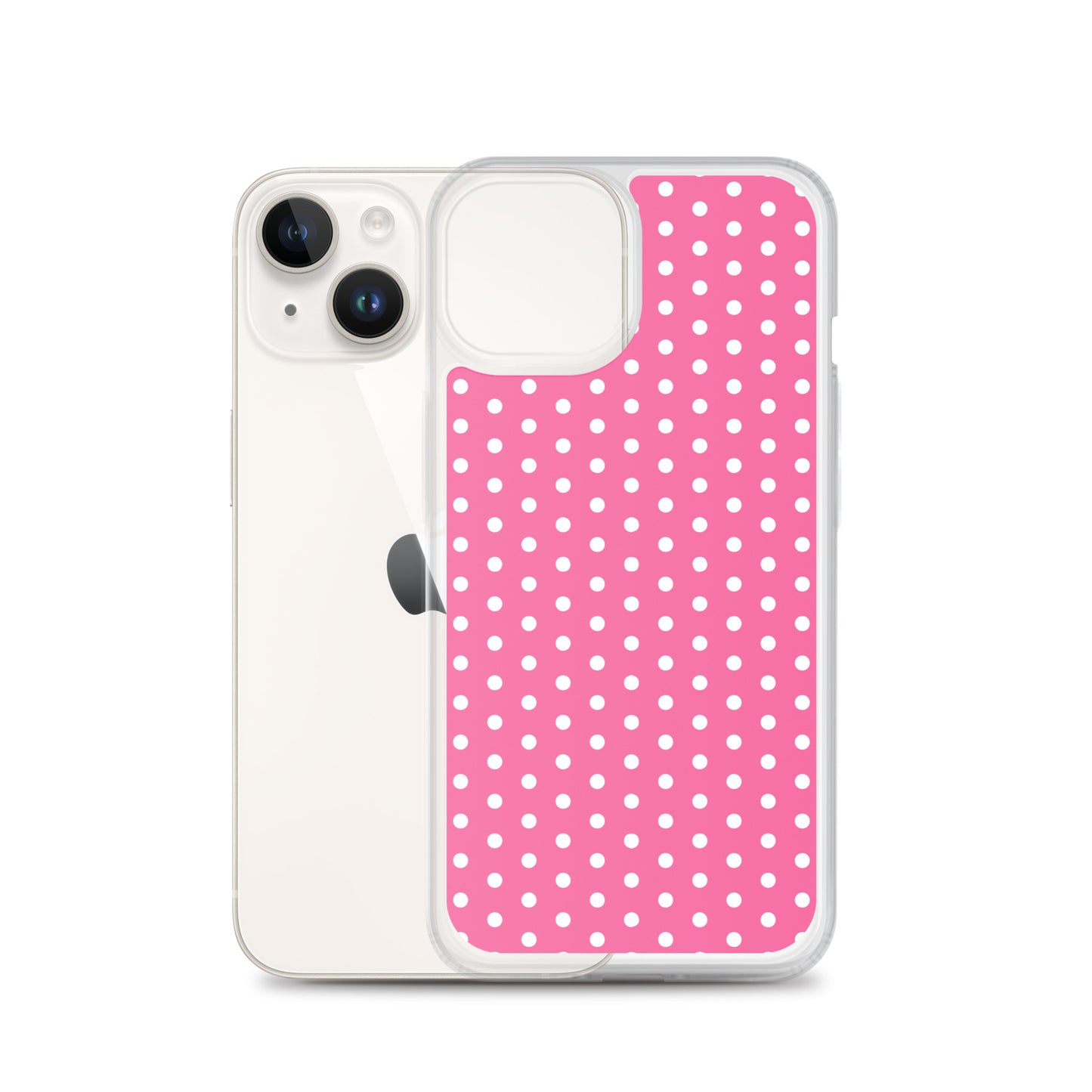 Pink Polkadot - Inspired By Harry Styles - Sustainably Made Clear Case for iPhone®