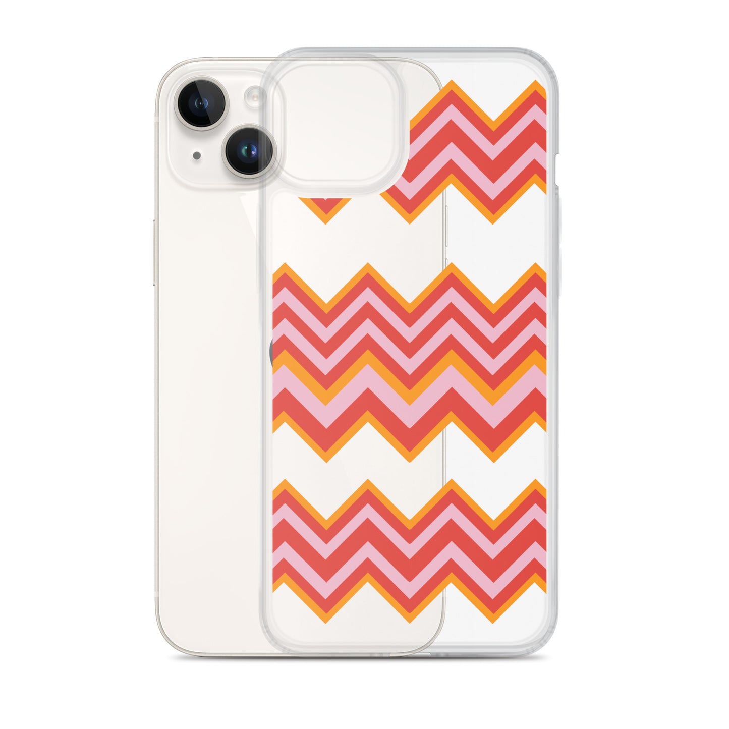 Retro Zigzag - Inspired By Taylor Swift - Sustainably Made Clear Case for iPhone®
