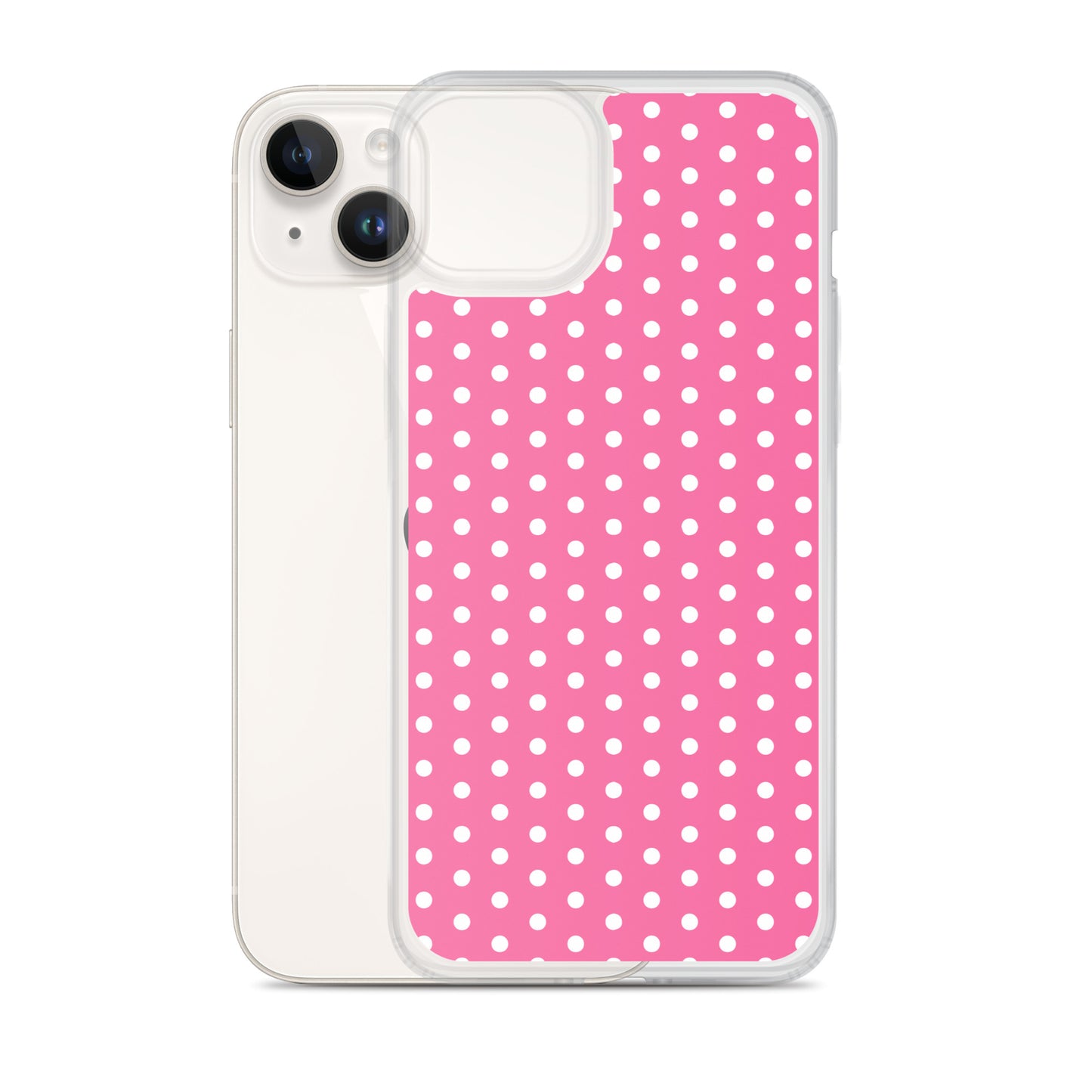 Pink Polkadot - Inspired By Harry Styles - Sustainably Made Clear Case for iPhone®