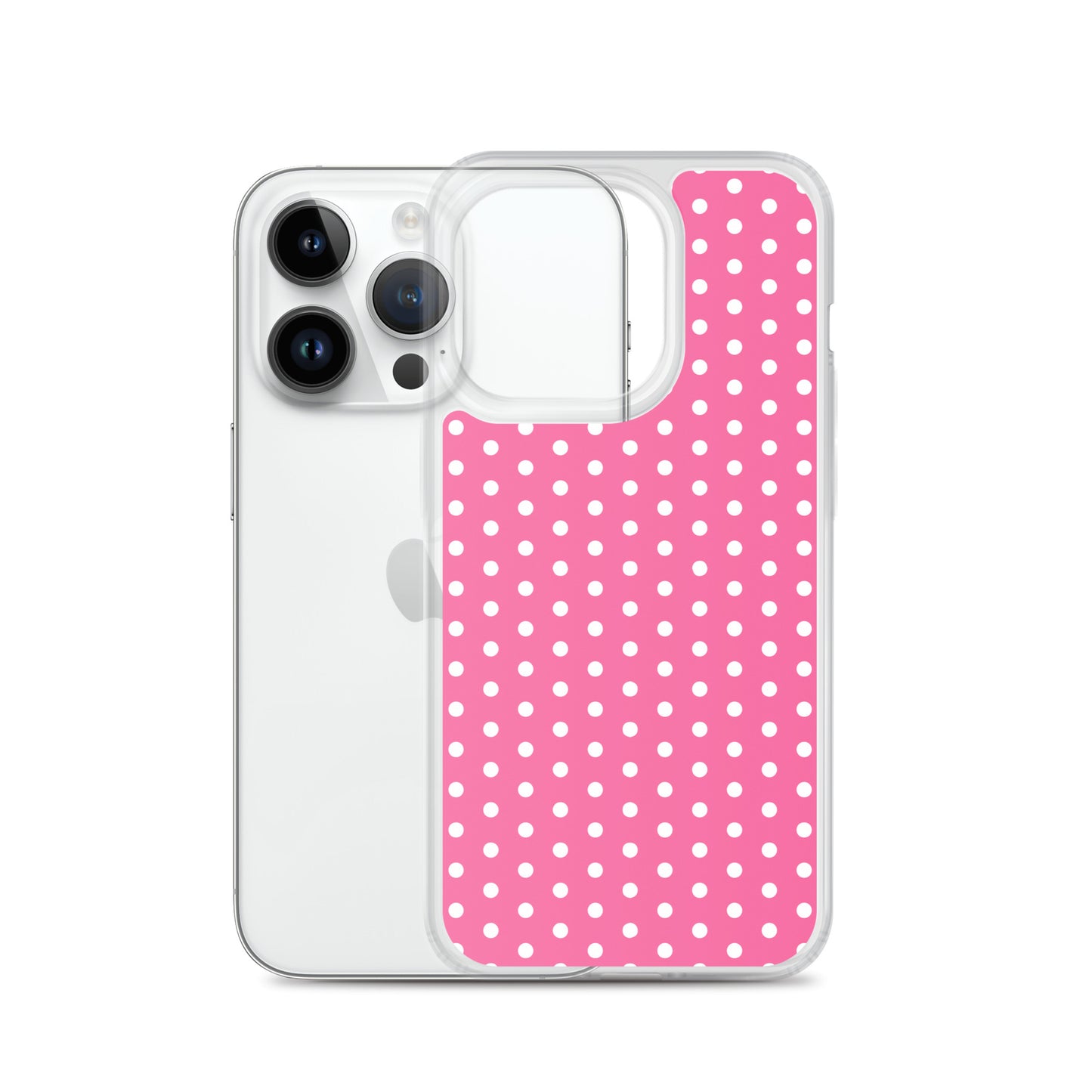 Pink Polkadot - Inspired By Harry Styles - Sustainably Made Clear Case for iPhone®