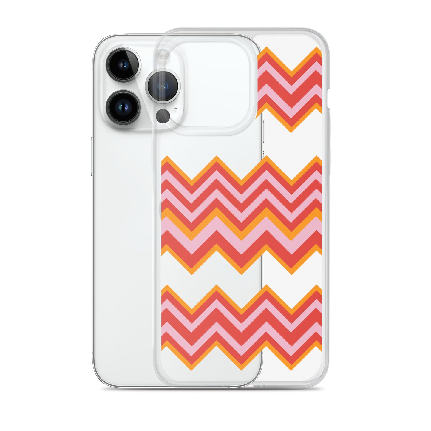 Retro Zigzag - Inspired By Taylor Swift - Sustainably Made Clear Case for iPhone®