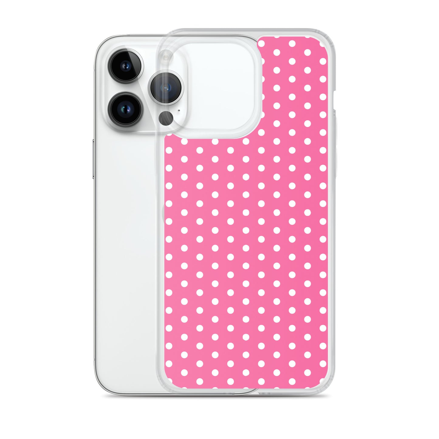Pink Polkadot - Inspired By Harry Styles - Sustainably Made Clear Case for iPhone®