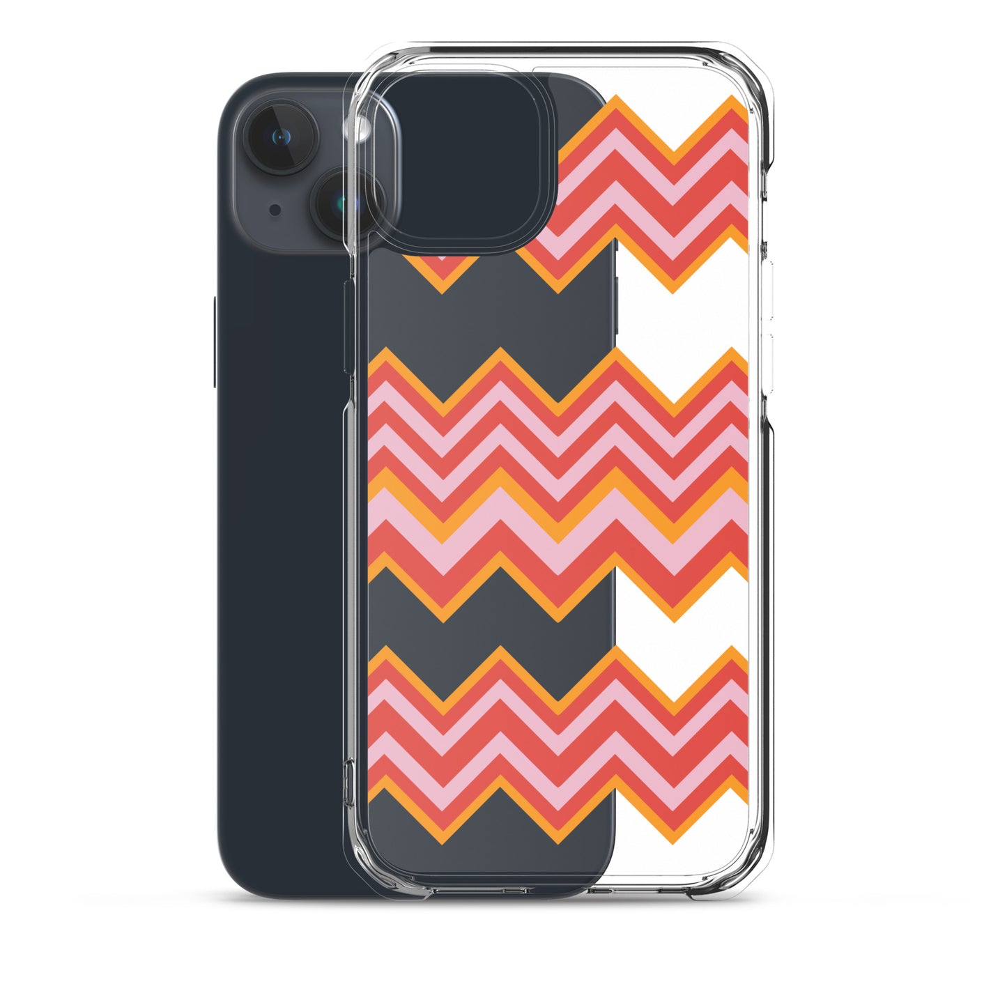 Retro Zigzag - Inspired By Taylor Swift - Sustainably Made Clear Case for iPhone®