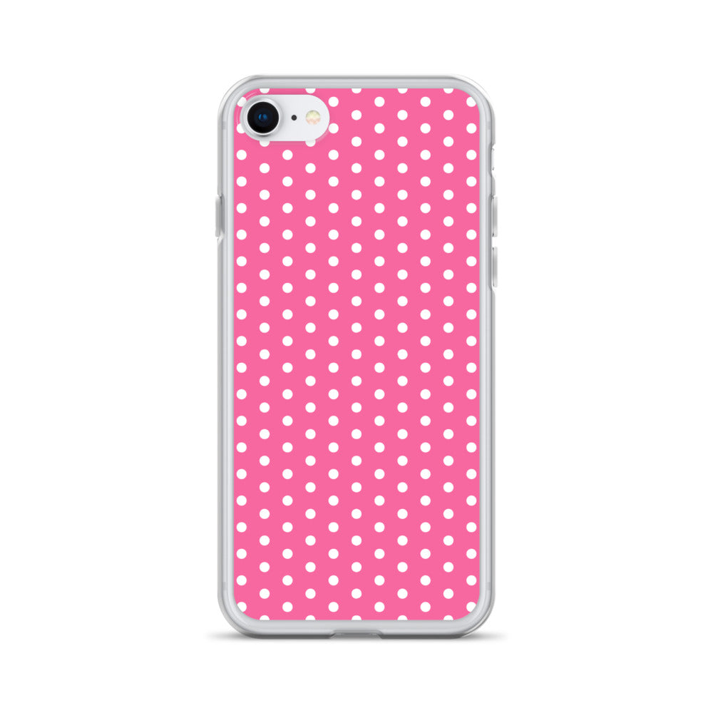 Pink Polkadot - Inspired By Harry Styles - Sustainably Made Clear Case for iPhone®