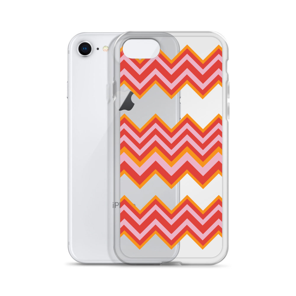 Retro Zigzag - Inspired By Taylor Swift - Sustainably Made Clear Case for iPhone®