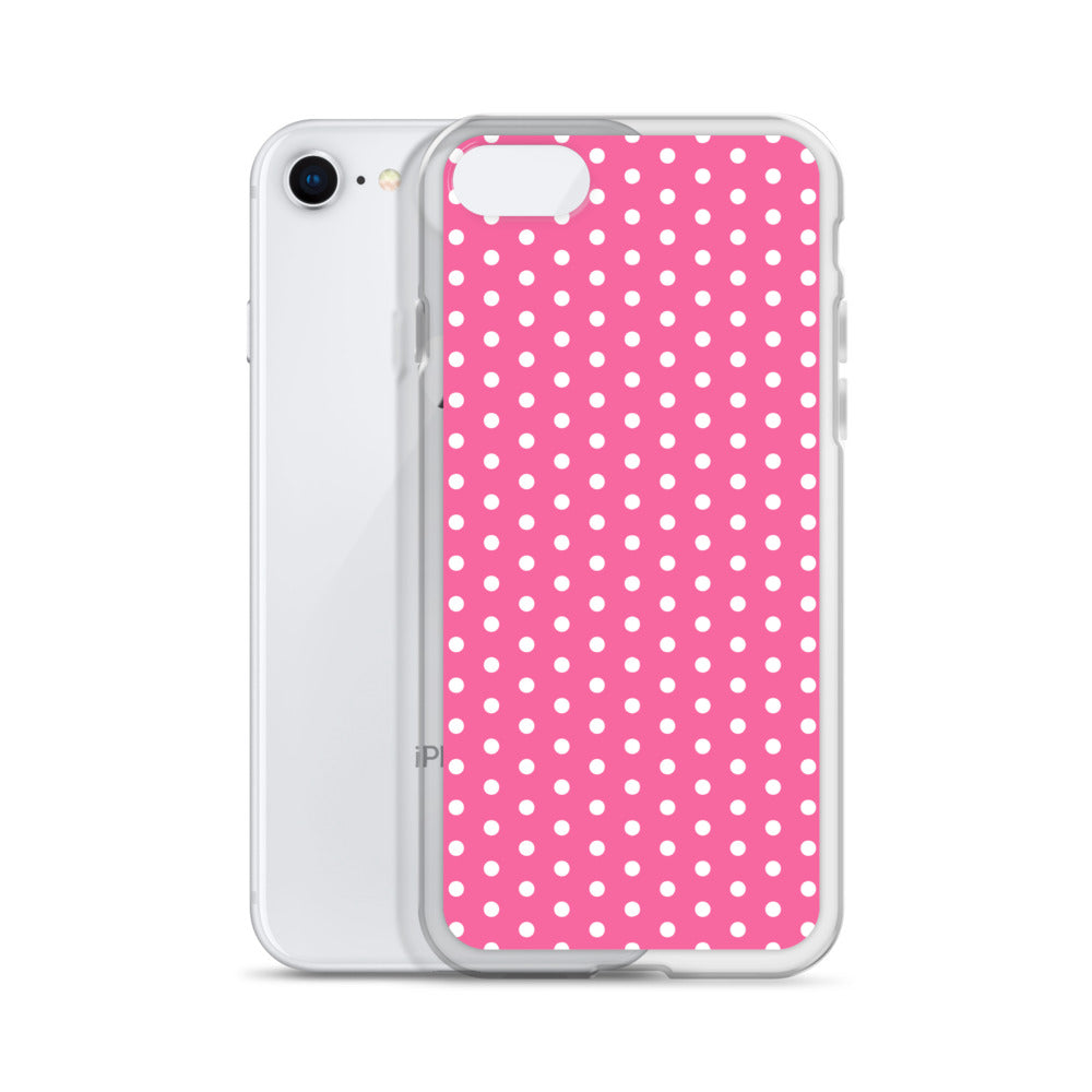 Pink Polkadot - Inspired By Harry Styles - Sustainably Made Clear Case for iPhone®