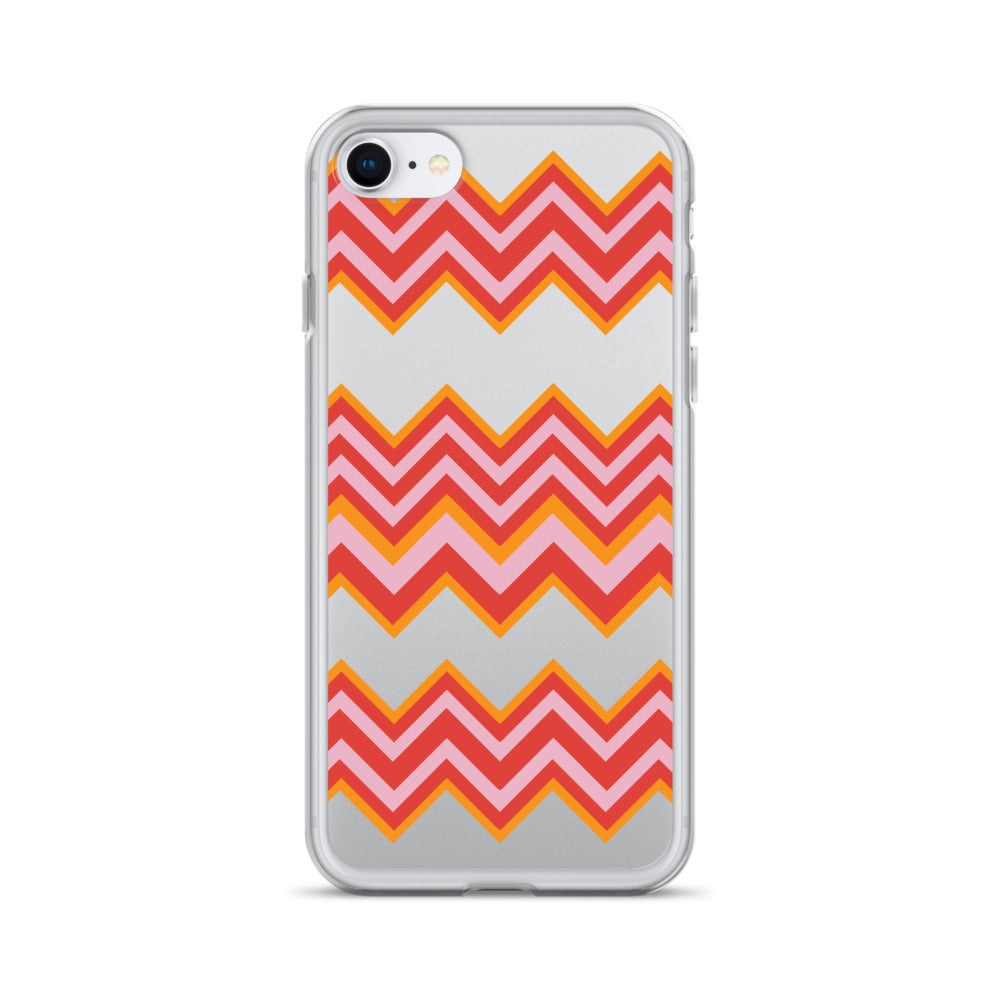 Retro Zigzag - Inspired By Taylor Swift - Sustainably Made Clear Case for iPhone®