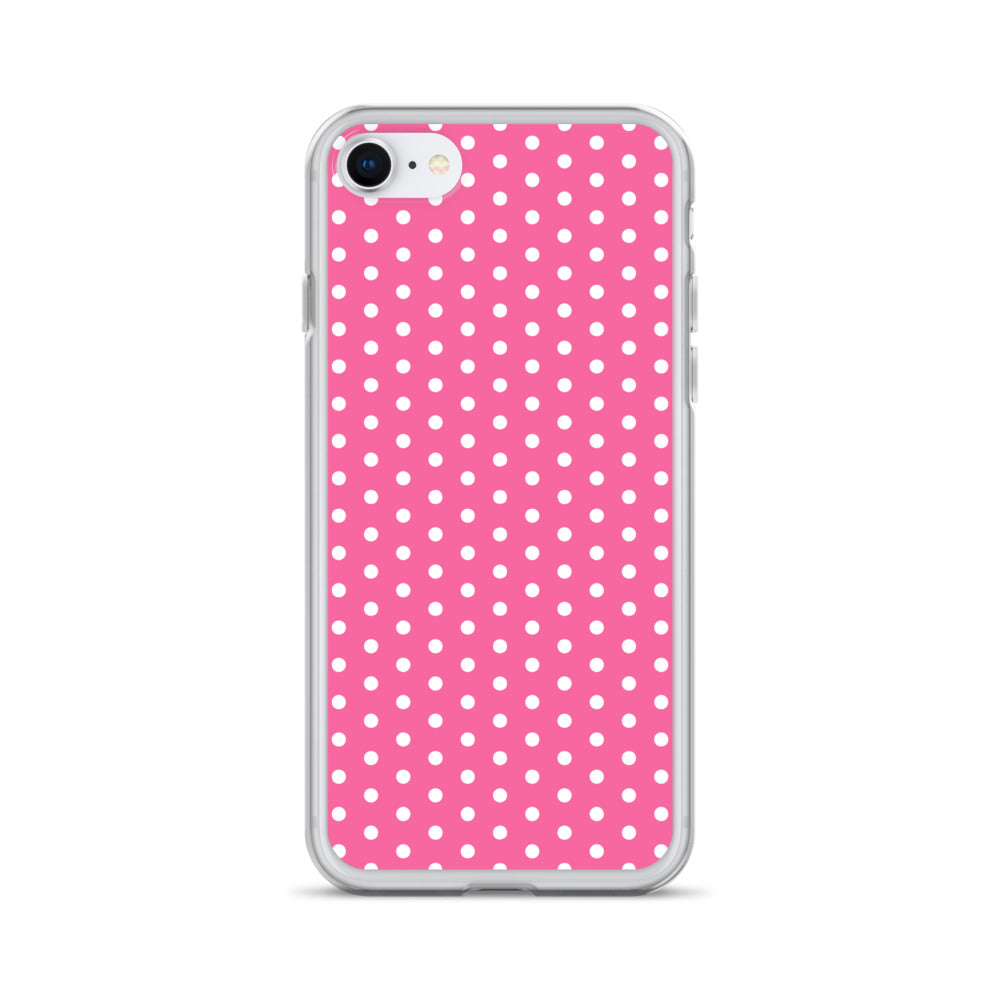 Pink Polkadot - Inspired By Harry Styles - Sustainably Made Clear Case for iPhone®