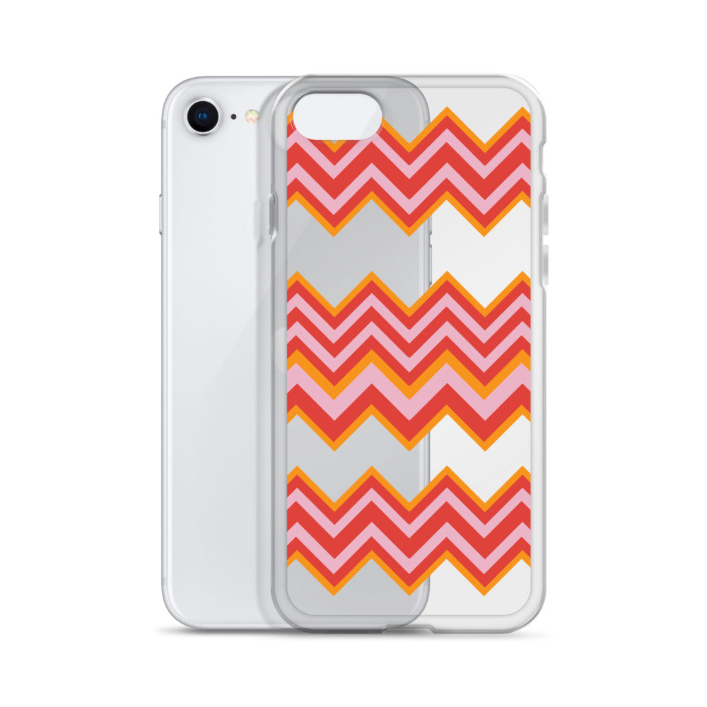 Retro Zigzag - Inspired By Taylor Swift - Sustainably Made Clear Case for iPhone®