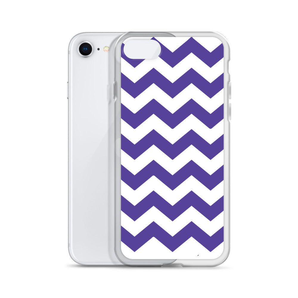 Blue Zigzag - Inspired By Harry Styles - Sustainably Made Clear Case for iPhone®