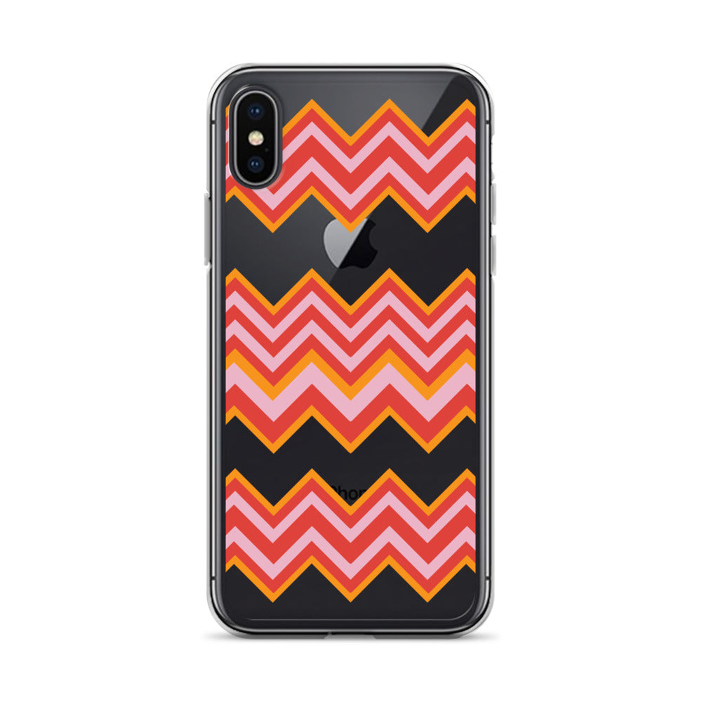 Retro Zigzag - Inspired By Taylor Swift - Sustainably Made Clear Case for iPhone®