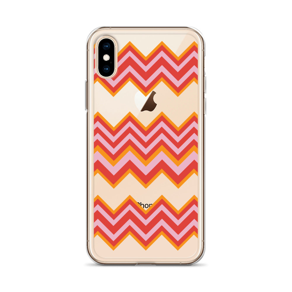Retro Zigzag - Inspired By Taylor Swift - Sustainably Made Clear Case for iPhone®