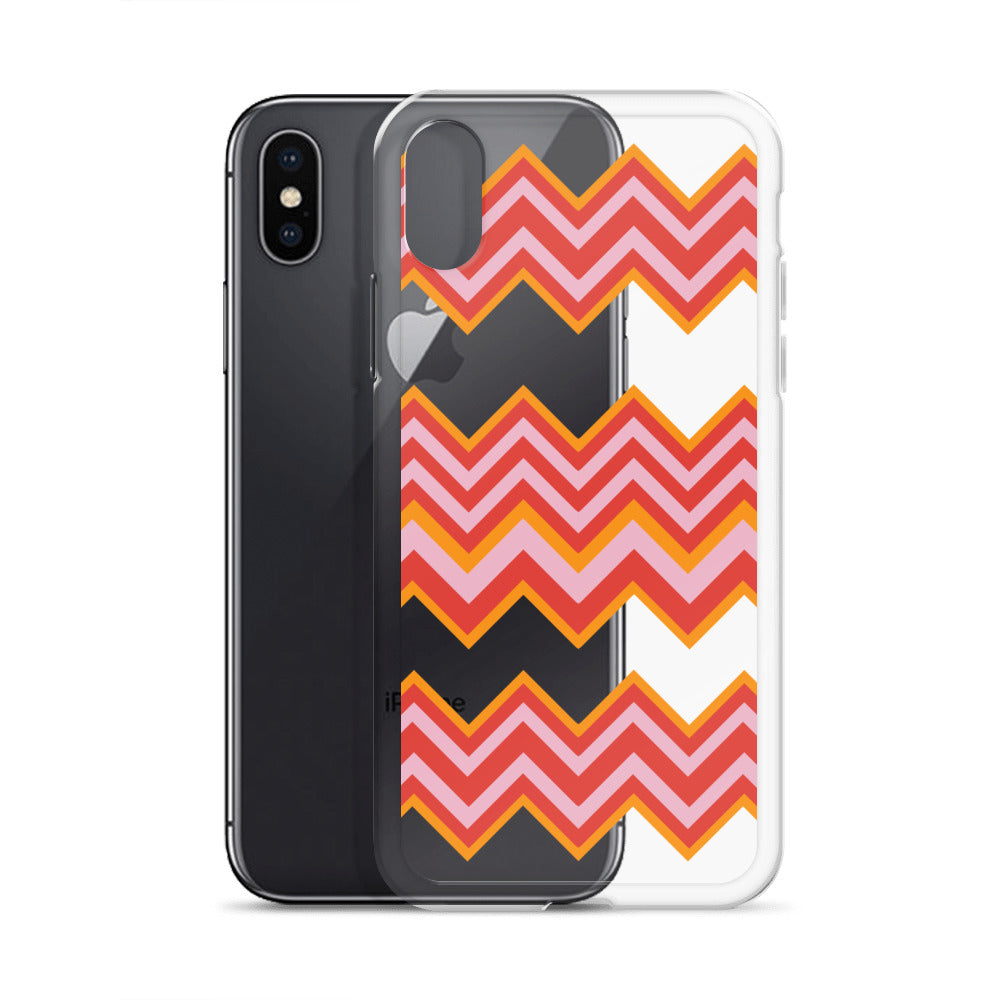 Retro Zigzag - Inspired By Taylor Swift - Sustainably Made Clear Case for iPhone®