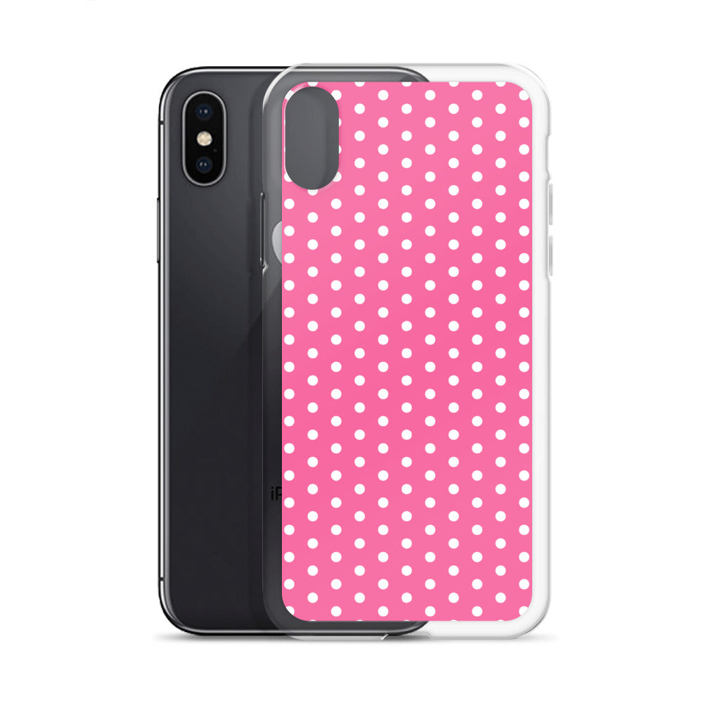 Pink Polkadot - Inspired By Harry Styles - Sustainably Made Clear Case for iPhone®