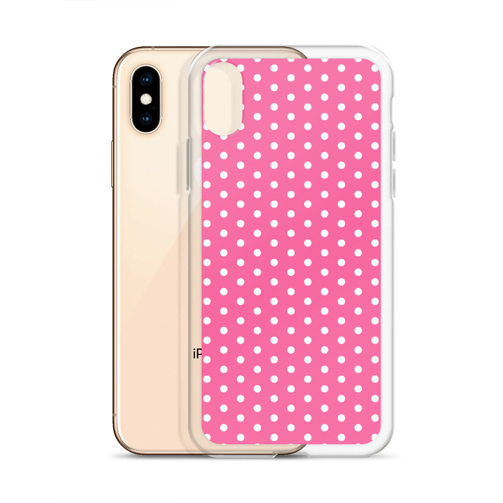 Pink Polkadot - Inspired By Harry Styles - Sustainably Made Clear Case for iPhone®