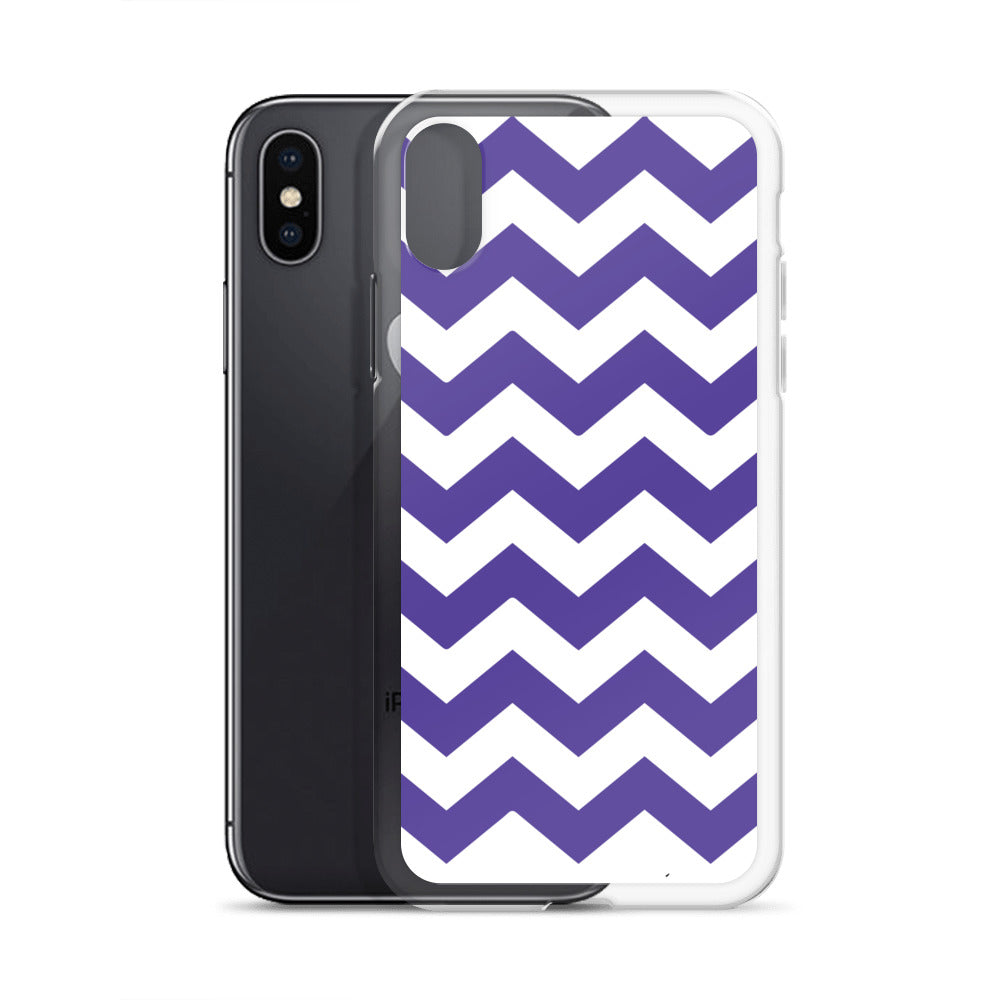 Blue Zigzag - Inspired By Harry Styles - Sustainably Made Clear Case for iPhone®
