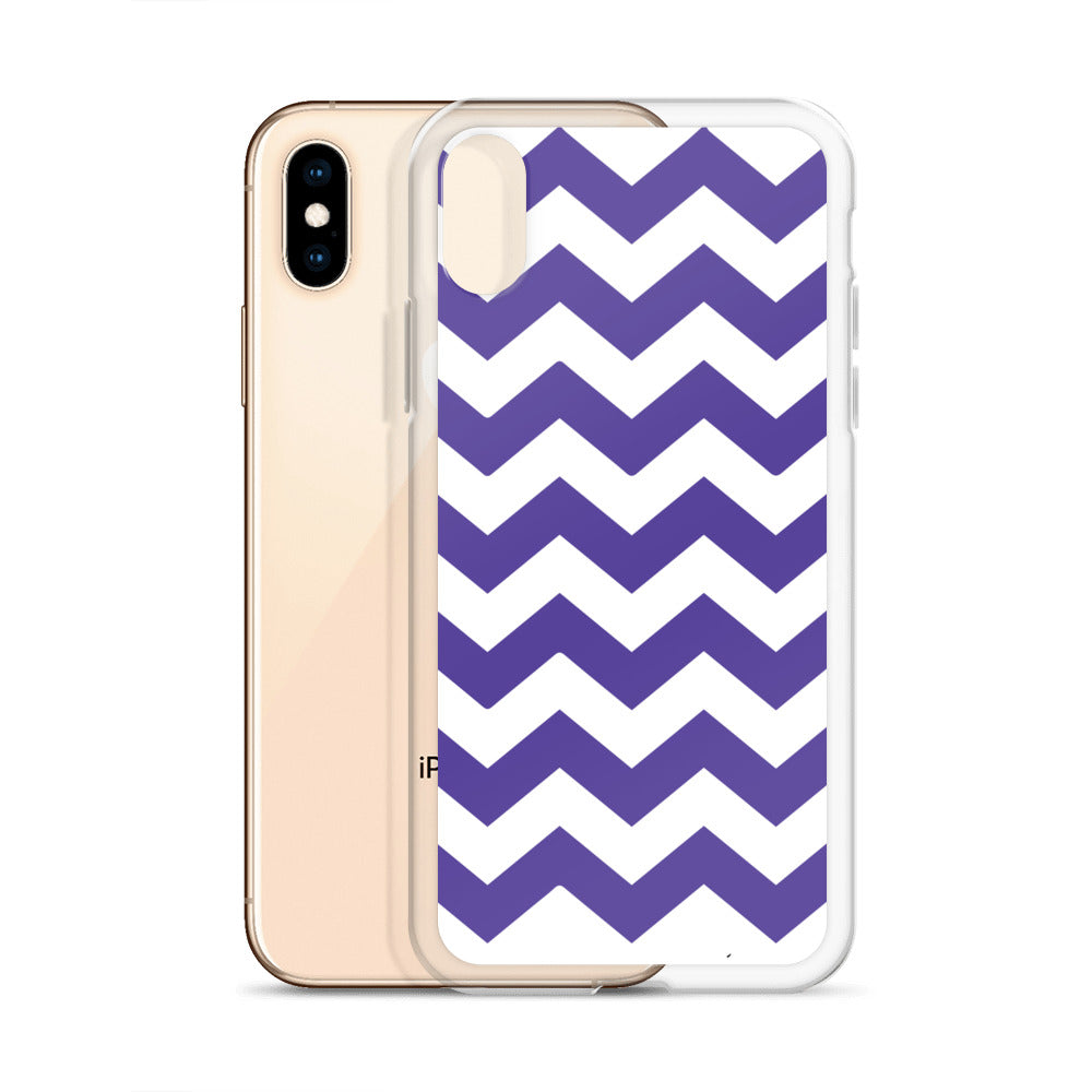 Blue Zigzag - Inspired By Harry Styles - Sustainably Made Clear Case for iPhone®