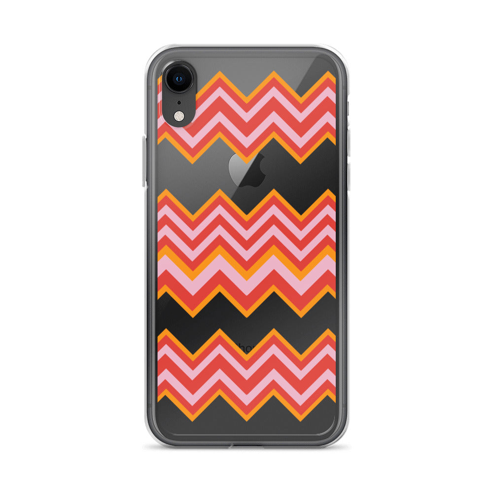 Retro Zigzag - Inspired By Taylor Swift - Sustainably Made Clear Case for iPhone®