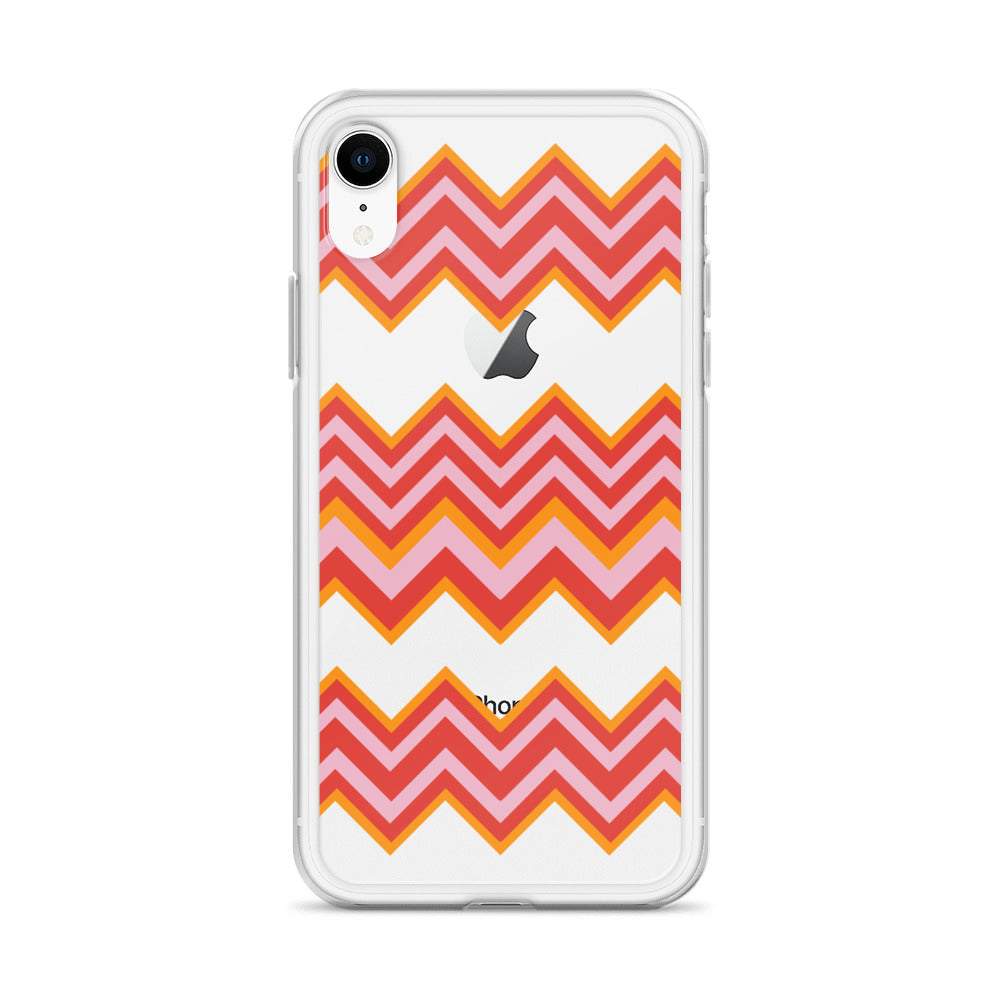 Retro Zigzag - Inspired By Taylor Swift - Sustainably Made Clear Case for iPhone®