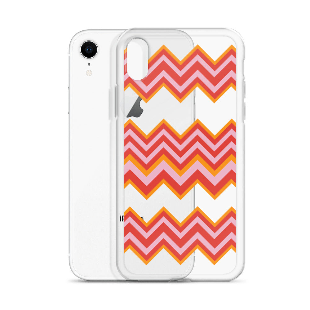 Retro Zigzag - Inspired By Taylor Swift - Sustainably Made Clear Case for iPhone®