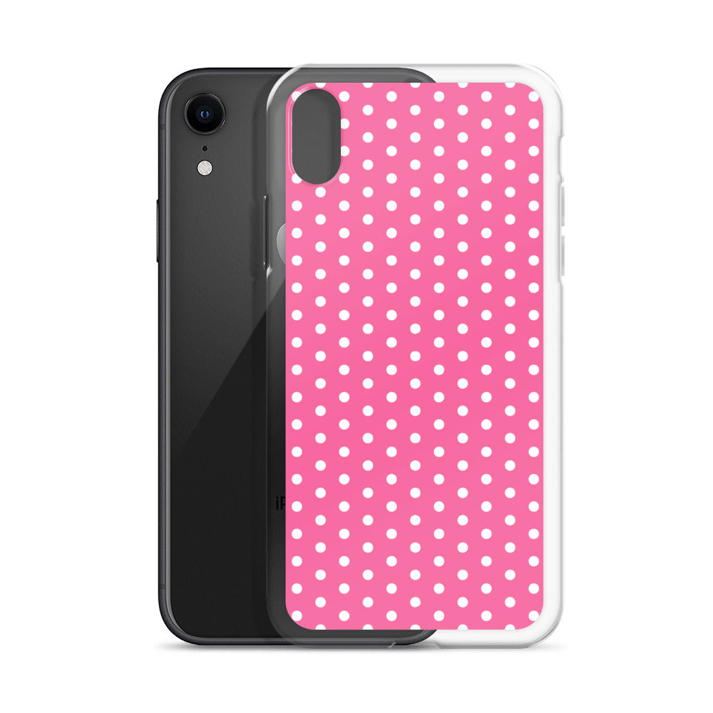Pink Polkadot - Inspired By Harry Styles - Sustainably Made Clear Case for iPhone®