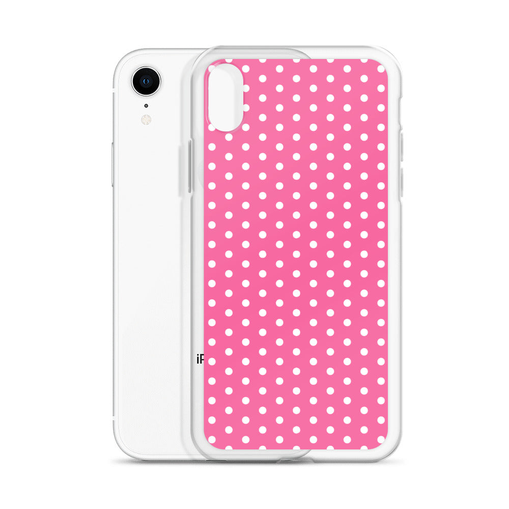 Pink Polkadot - Inspired By Harry Styles - Sustainably Made Clear Case for iPhone®