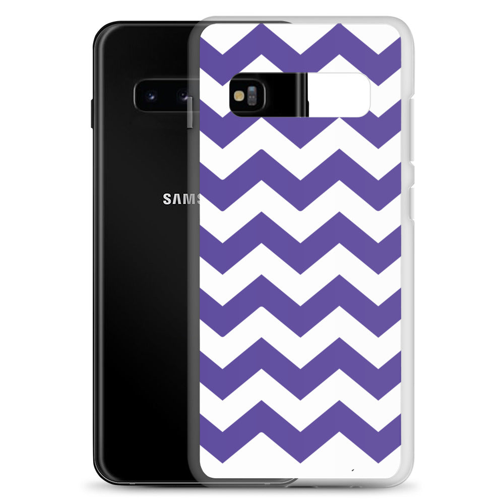 Blue Zigzag - Inspired By Harry Styles - Sustainably Made Clear Case for Samsung®