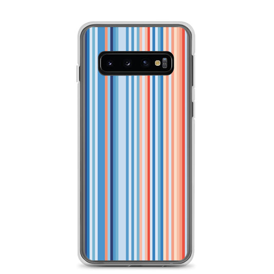 Climate Change Global Warming Stripes - Sustainably Made Clear Case for Samsung® Vertical