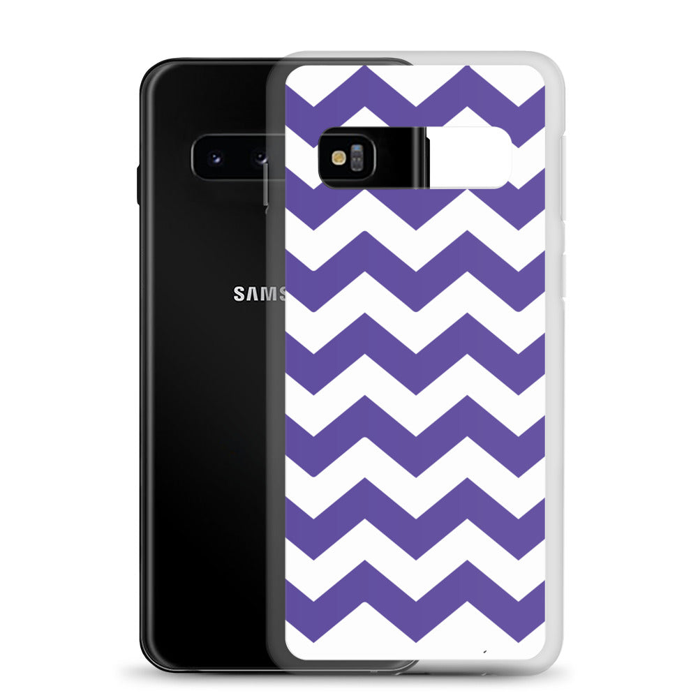 Blue Zigzag - Inspired By Harry Styles - Sustainably Made Clear Case for Samsung®