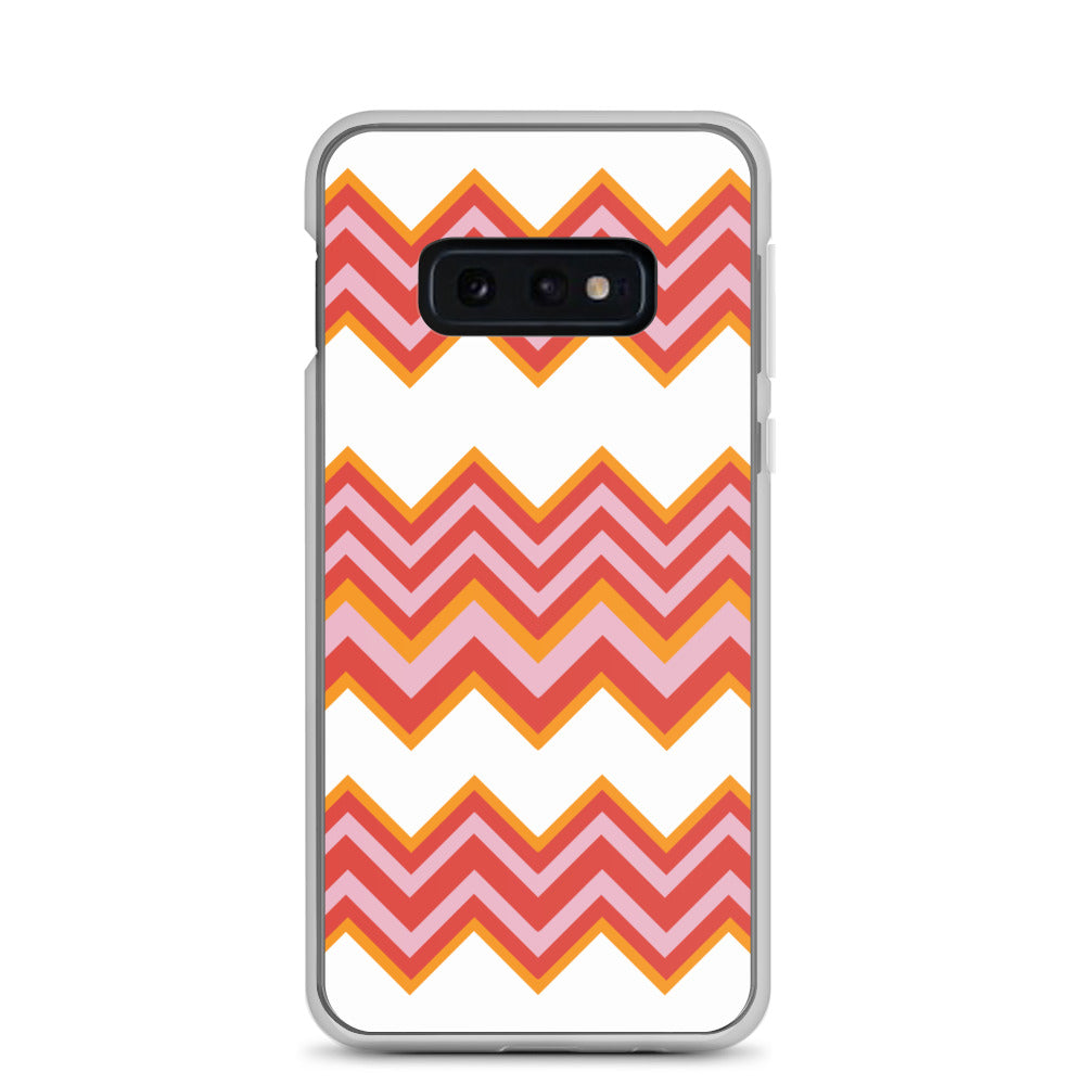 Retro Zigzag - Inspired By Taylor Swift - Sustainably Made Clear Case for Samsung®