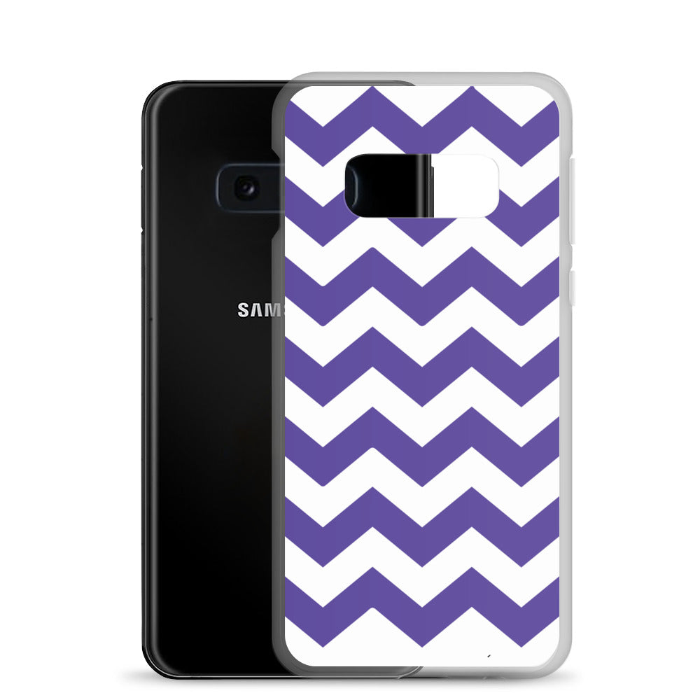 Blue Zigzag - Inspired By Harry Styles - Sustainably Made Clear Case for Samsung®