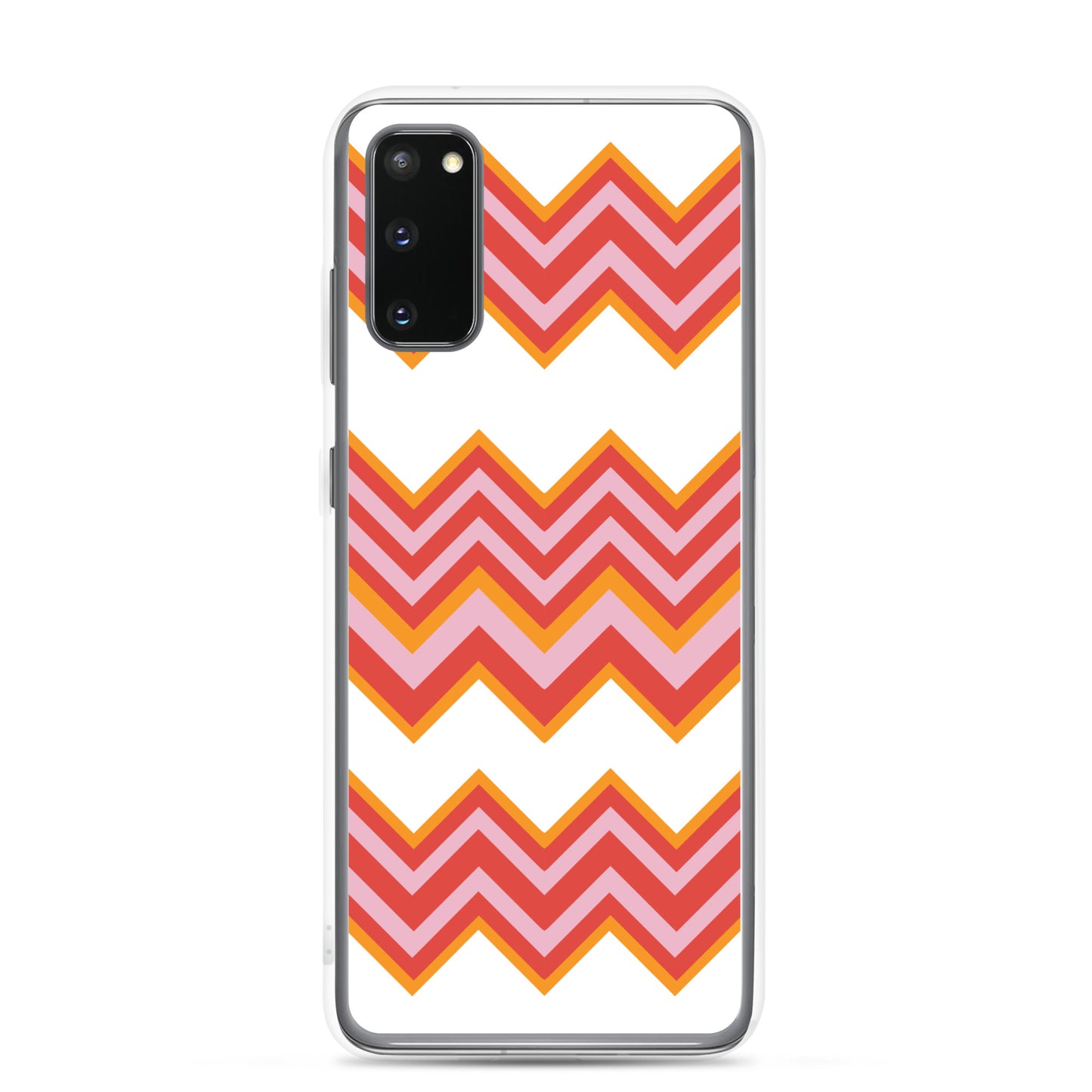 Retro Zigzag - Inspired By Taylor Swift - Sustainably Made Clear Case for Samsung®