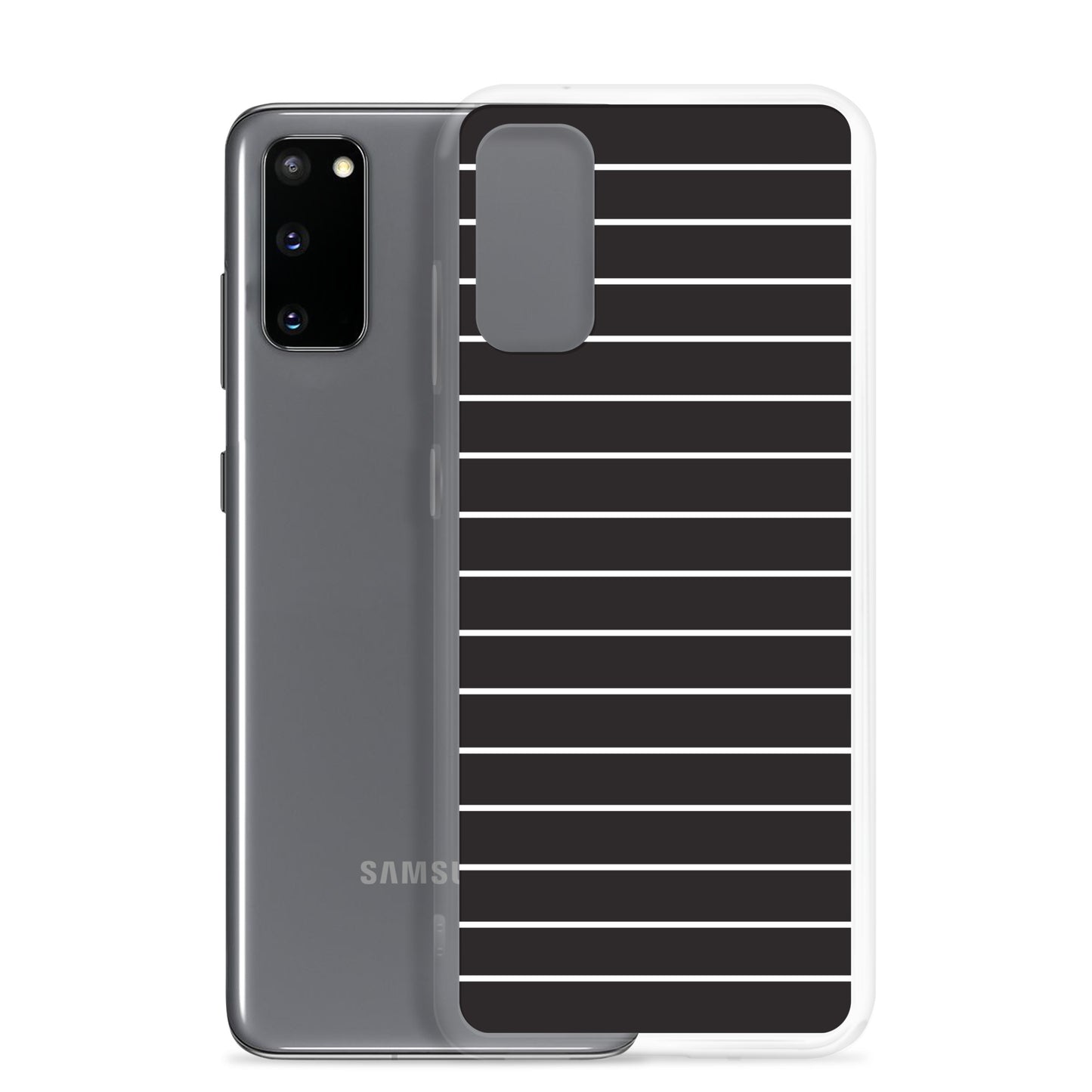 Black Stripes - Inspired By Taylor Swift - Sustainably Made Clear Case for Samsung®