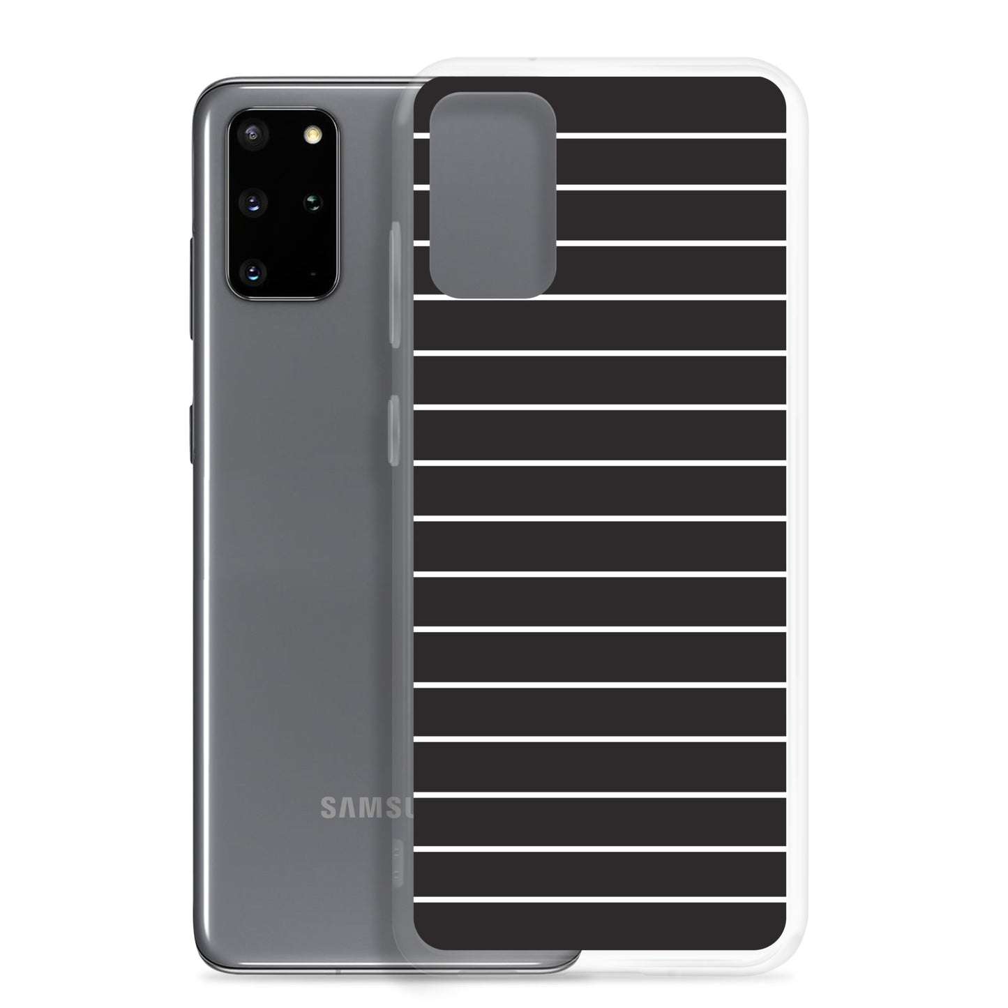 Black Stripes - Inspired By Taylor Swift - Sustainably Made Clear Case for Samsung®