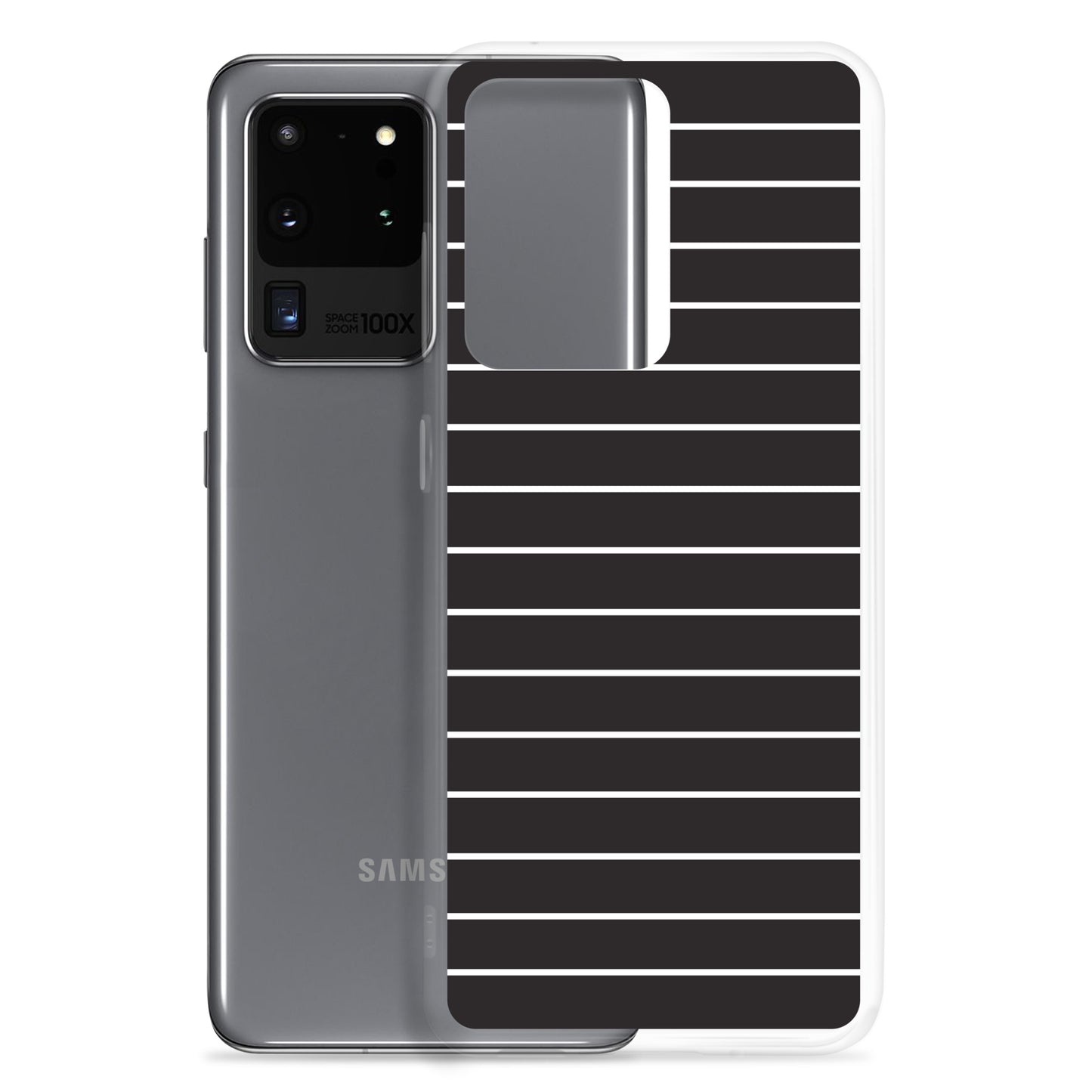 Black Stripes - Inspired By Taylor Swift - Sustainably Made Clear Case for Samsung®